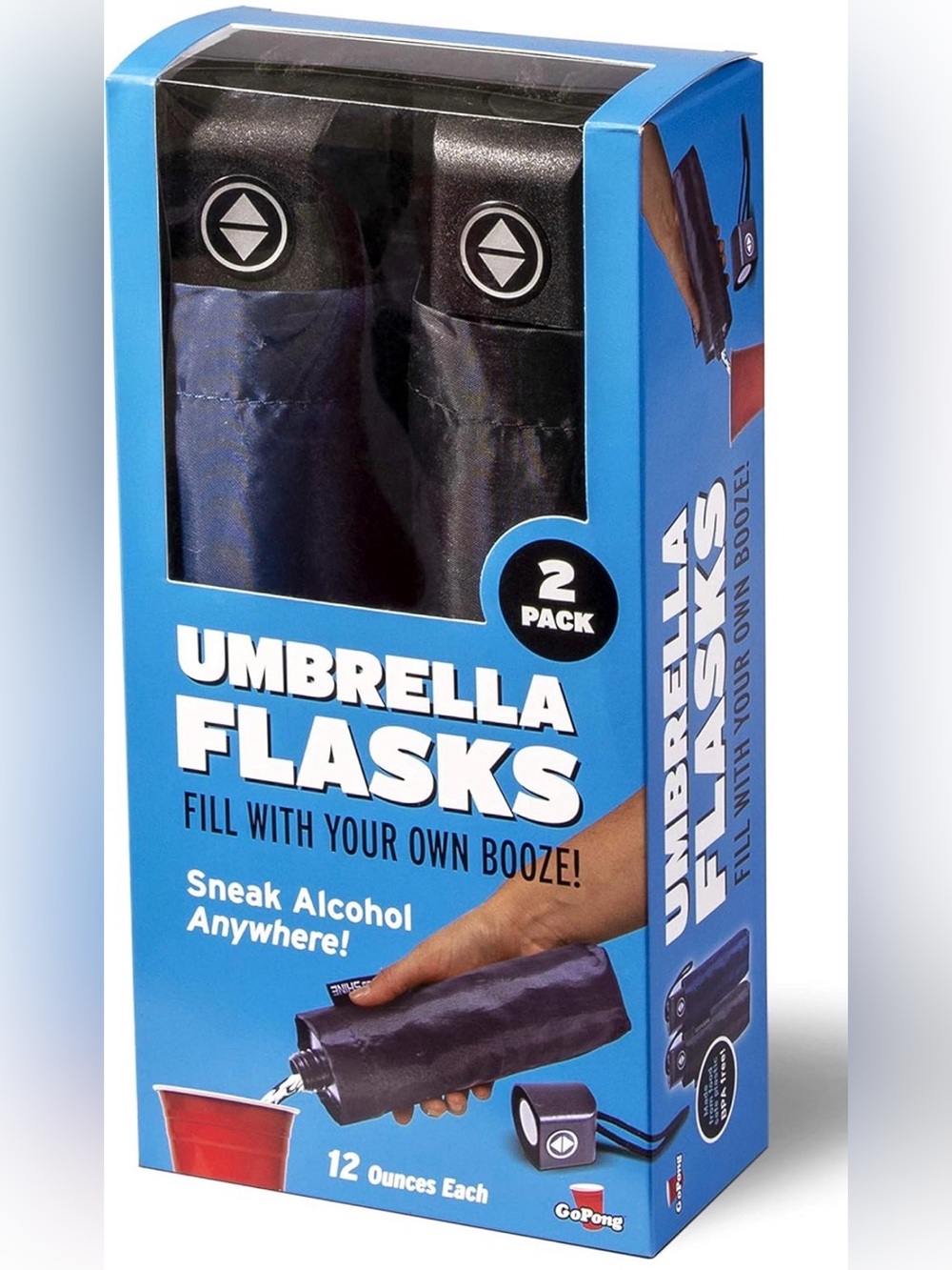 Umbrella Flasks - 12 ounces each